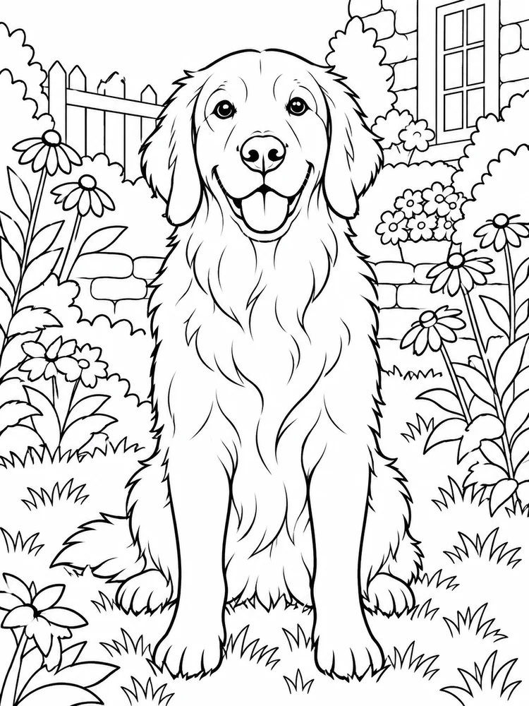 Black and white printable coloring page